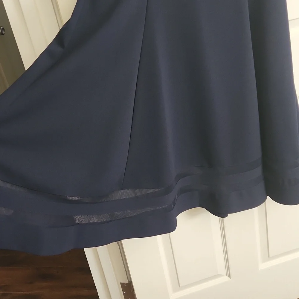 Calvin Klein Navy Blue Dress Size 14 - Picture 4 of 12